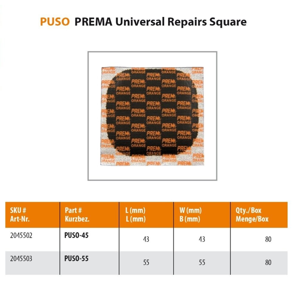 PREMA PUSO-45 43x43mm (1gab.)