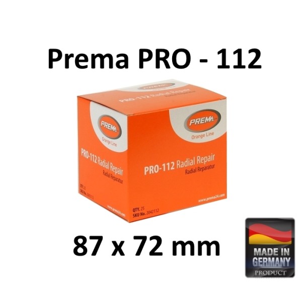 Radialās riepas ielāps Prema PRO-112 (kastīte, 25 gab.)