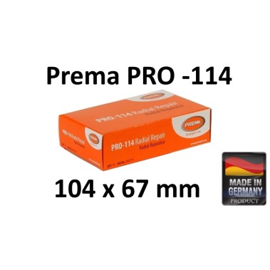 Radialās riepas ielāps Prema PRO-114 (kastīte, 10 gab.)